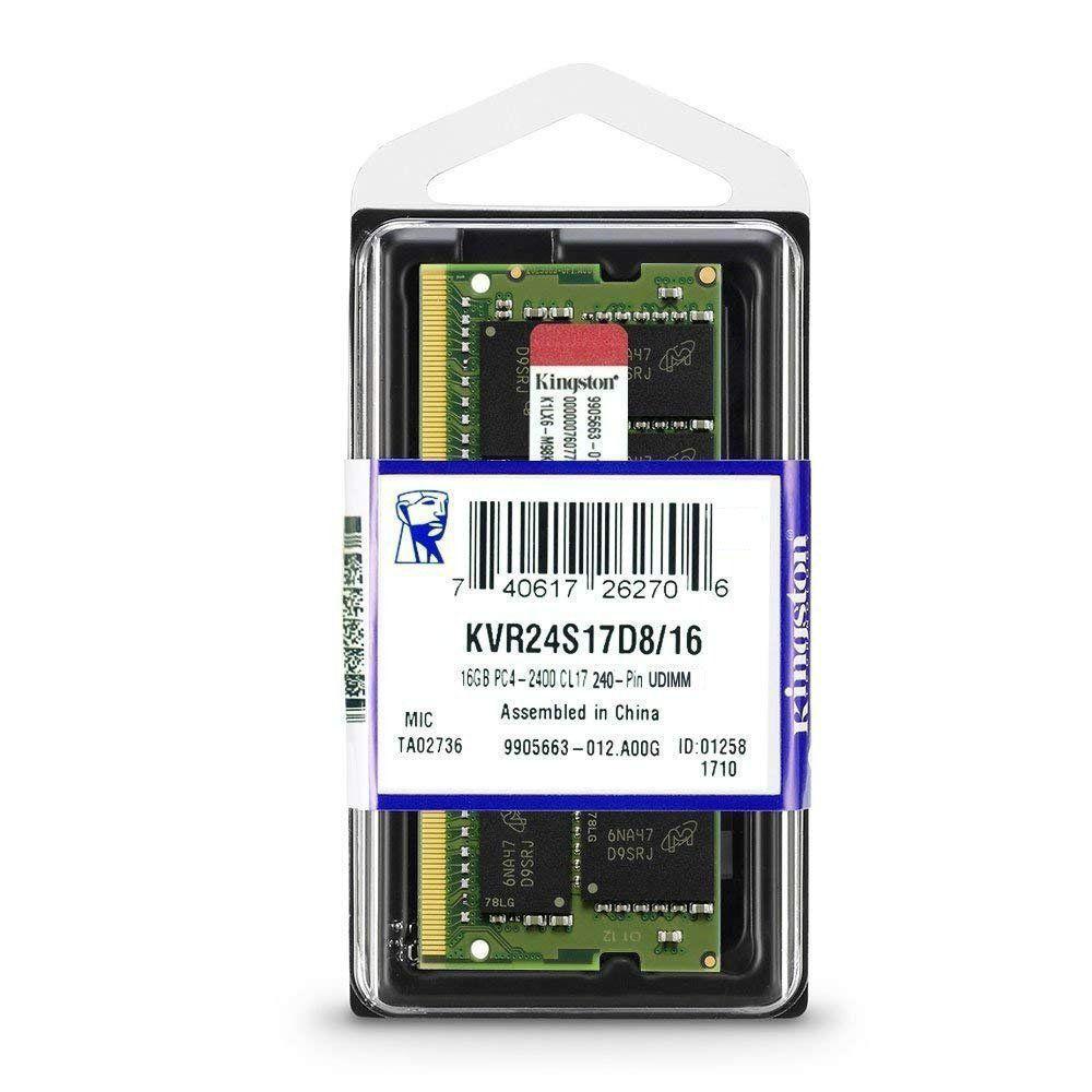 Kingston 8GB DDR4 2400MHz Memória RAM KVR24S17S8/8 | Scarcom