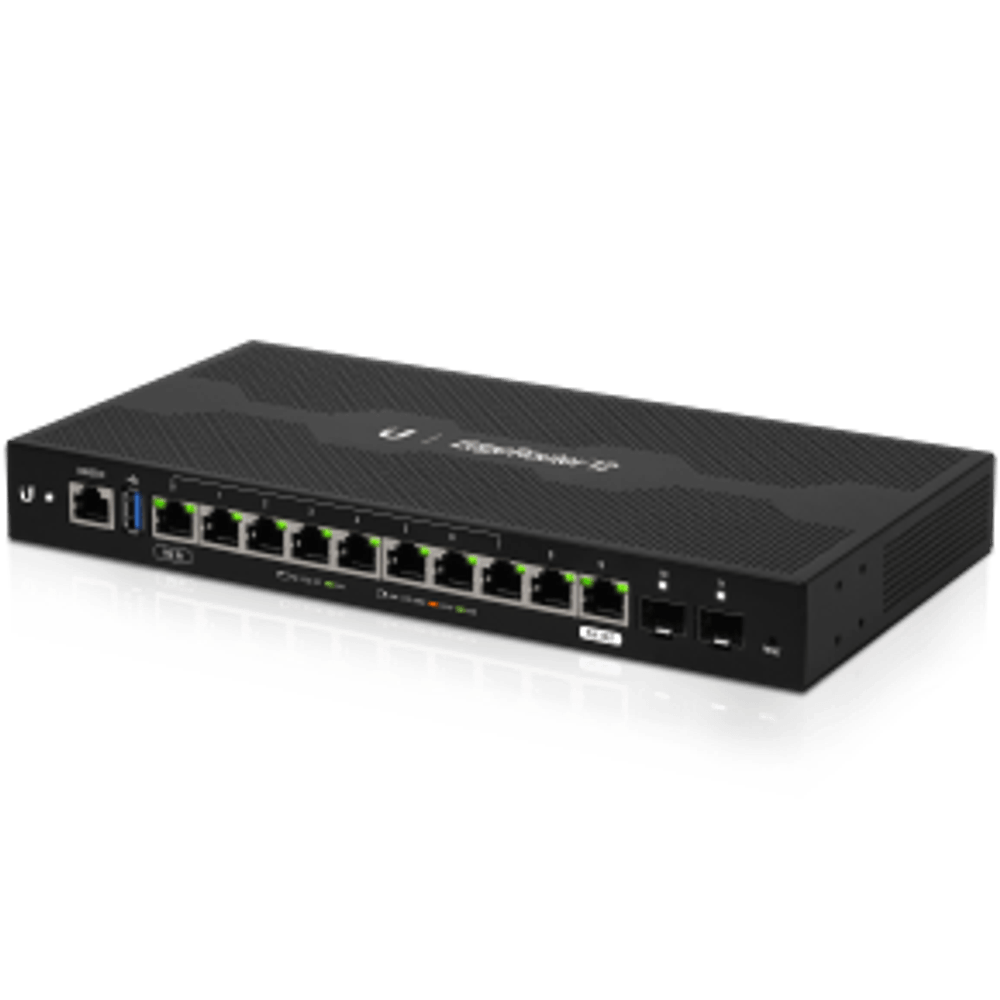 Roteador 10 Portas Gigabit com 2 SFP Ubiquiti EdgeRouter ER12