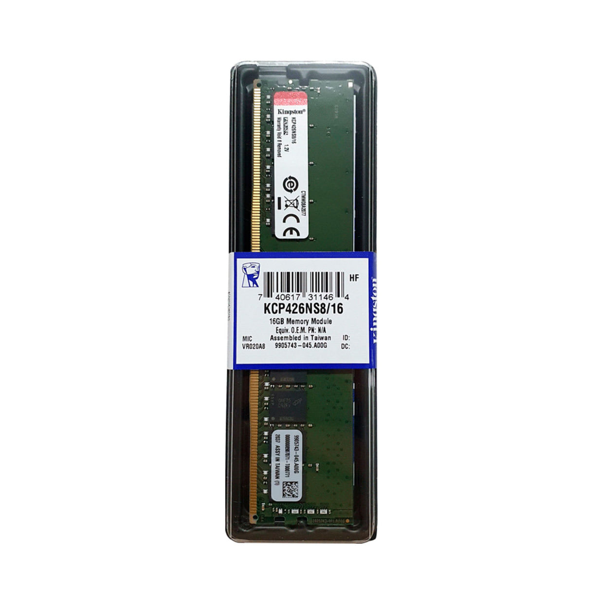 Memória PC 8 GB DDR4 2666 Mhz Kingston KVR26N19S8/8 | Scarcom