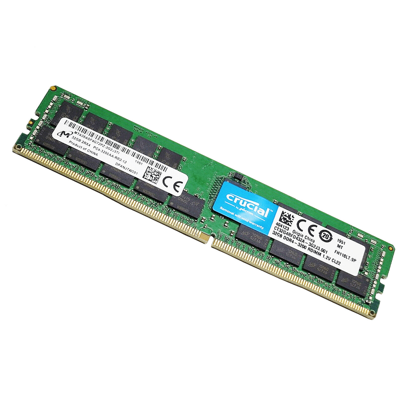 Memoria 32 GB DDR4 2666Mhz Rdimm Micron MTA36ASF4G72PZ-2G6 | Scarcom