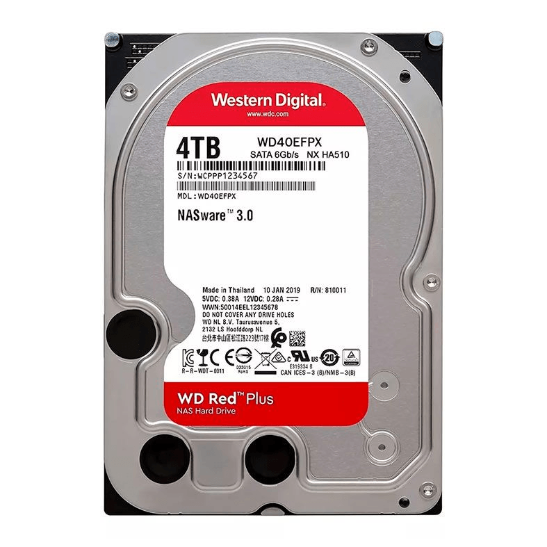 HD NAS 12 TB Sata 3 256MB 7200 Rpm Western Digital Red Plus