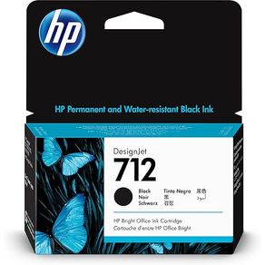 Cartucho de tinta Preto Original 29 ml HP 712 - 3ED70A Cartucho de tinta Preto Original 29 ml HP 712 - 3ED70A
